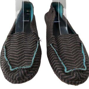 Sanuk Women's Natural Zig Zag Slip On Yoga Mat Loafers Size 10